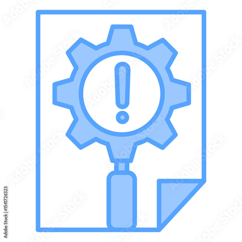 Compliance Risk Blue Icon