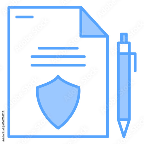 Policies Blue Icon