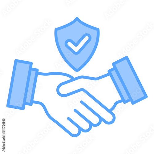 Cronyism Blue Icon