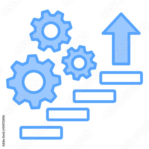 Optimization Blue Icon
