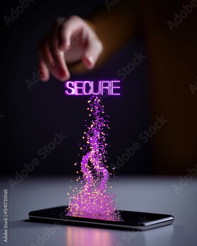 a hand sprinkling 