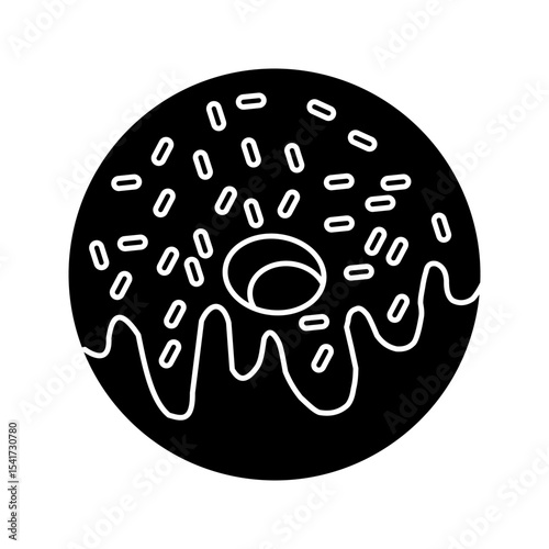  Donuts icon white on background