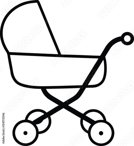 baby carriage vector illustration