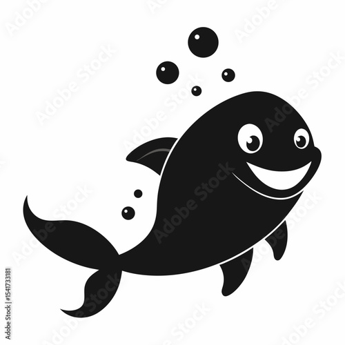 cartoon fish with a fish