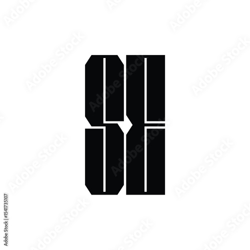SE monogram logo design letter text name symbol monochrome logotype alphabet character simple logo