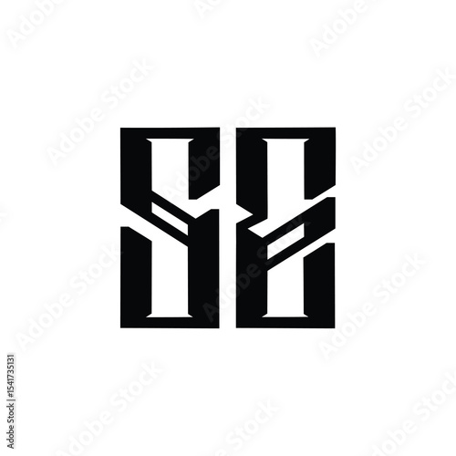 SE monogram logo design letter text name symbol monochrome logotype alphabet character simple logo