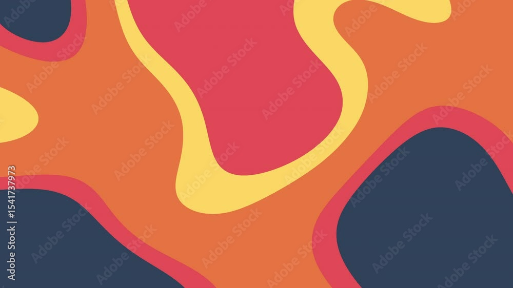Astratto, forme organiche, texture di carta, colori caldi