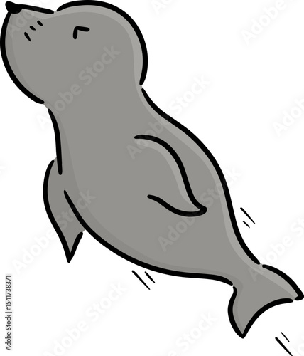 Illustration of sea lion

