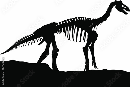 Dinosaur Skeleton Silhouette