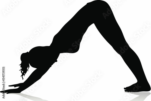 Female Yoga Pose Silhouette
