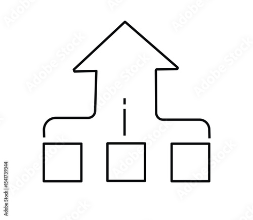 Chart tree icon editable.team hierarchy icon sign vector.hierarchy, organization