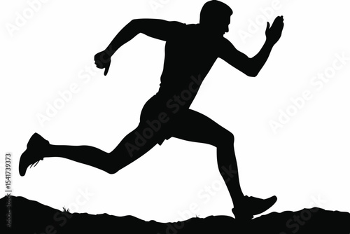 Male Runner Mid Sprint