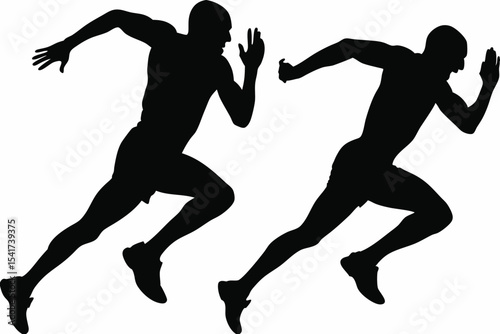 Male Runner Mid Sprint