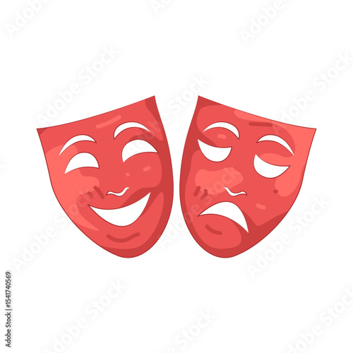 Illustration of Theater mask
