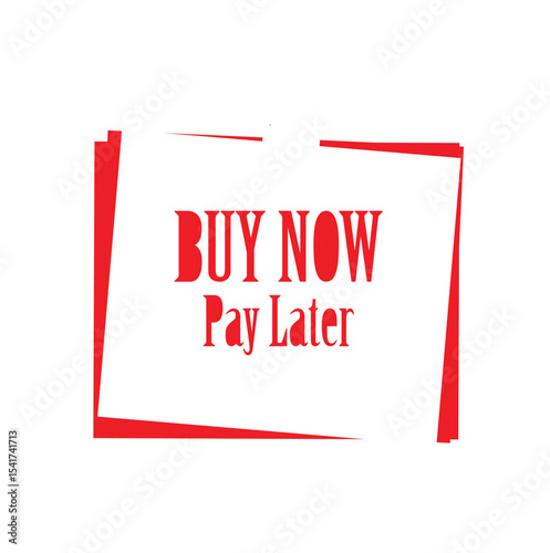 Grunge Buy Now Pay Later Label