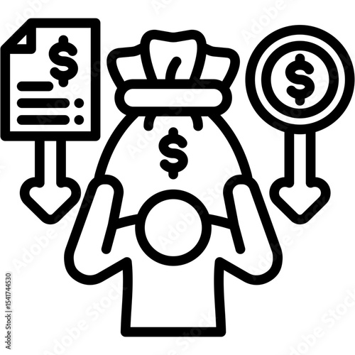 Financial Burden Icon