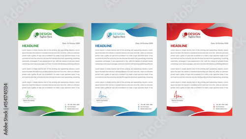 modern letterhead design template