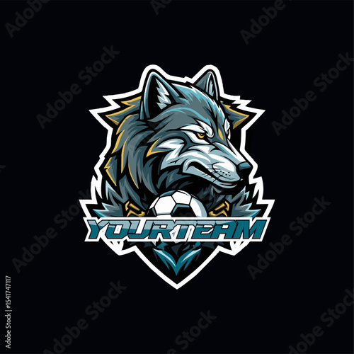 Soccer logo design template, editable and ready to use. sport logo.