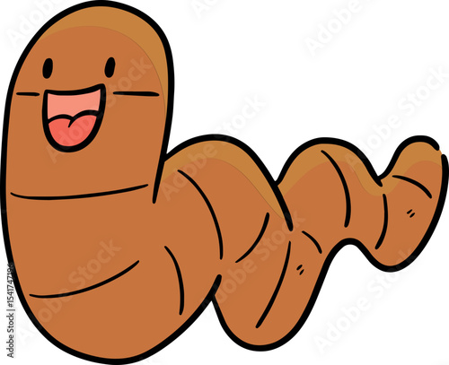 Illustration of worm
