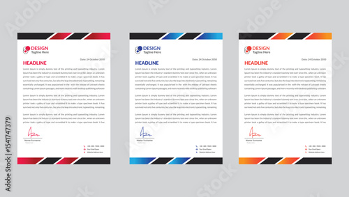 modern letterhead design template