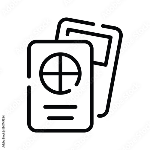 Easy to edit outline icon of metaverse cards