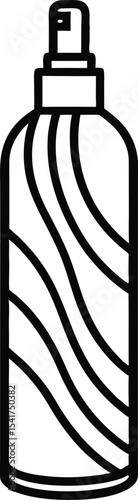 Hair Care Detangler Spray Outline.
