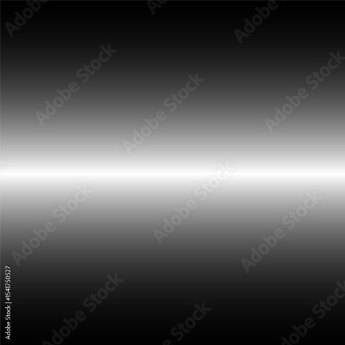 Gradient texture: black and white horizontal intensity transition. Editable vector.