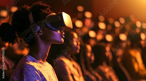 Immersive Virtual Reality Experience in a Modern Auditorium Setting
