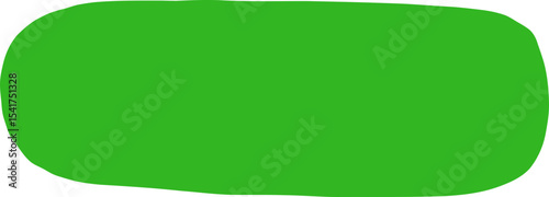 Freeform Abstract Green Oval Block Shape