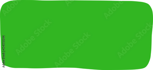 Freeform Abstract Green Rounded Rectangle