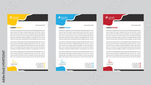 modern letterhead design template