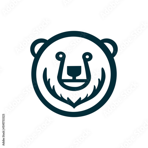 North Polar bear type simple vector design