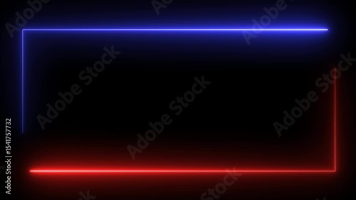 Wallpaper Mural neon frame on black background Torontodigital.ca