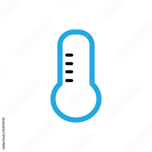 temperature logo icon illustration flat