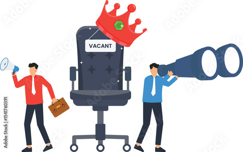 Vector IconVacancy Announcement, excitement of finding the ideal candidate, attracting top talent, showcase adaptable to various branding styles, Ideal for HR departments, recruiters, and businesses,