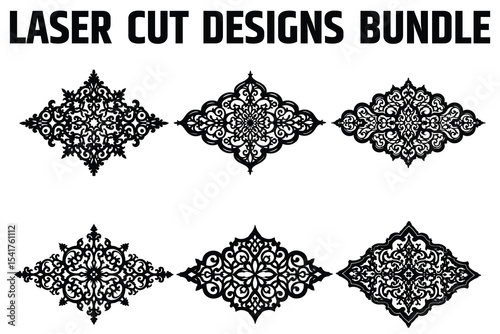 Intricate Mandala Laser Cut Ornaments Collection
