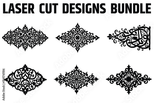 Intricate Mandala Laser Cut Ornaments Collection
