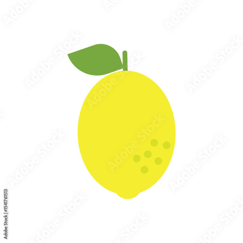 lemon logo icon illustration flat