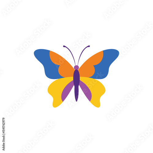 Butterfly animal vector art illustration-