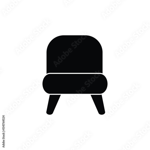 chair logo icon illustration flat