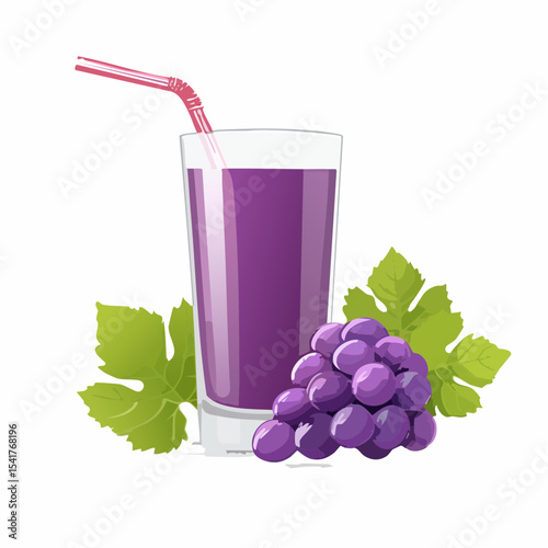 Refreshing Grape Juice A Glass of Purple Delight