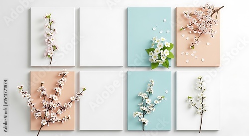 Spring Blossoms A Delicate Collection of Pastel Floral Canvas Art Prints
