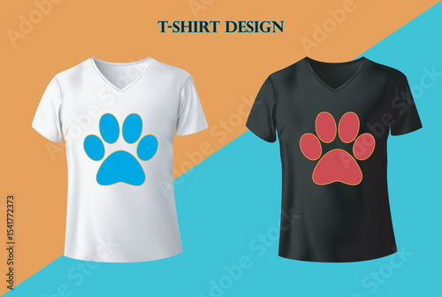 Creative Cat Design T Shirt Vector