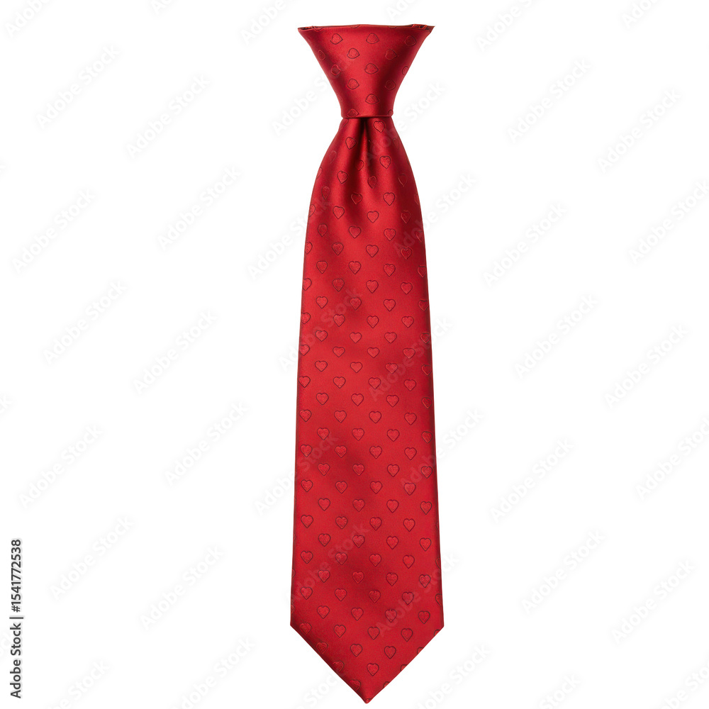 Elegant crimson tie adorned with subtle heart motifs for romantic occasions Elegant crimson tie adorned with subtle heart motifs for romantic occasions