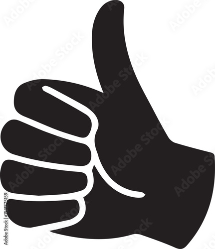like, thumbs, up, silhouette, hand, symbol, approval, gesture, support, icon, positive, social, media, button, encouragement, vote, click, appreciation, 