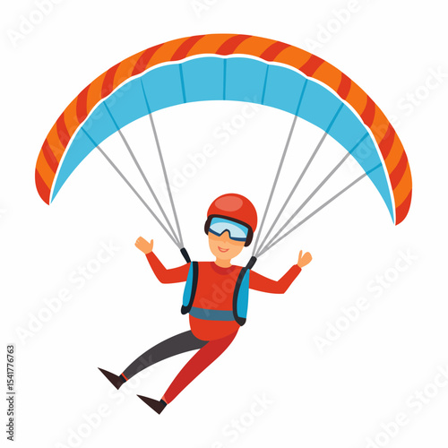 man with parachute