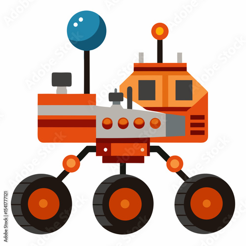 vector illustration of a tractor