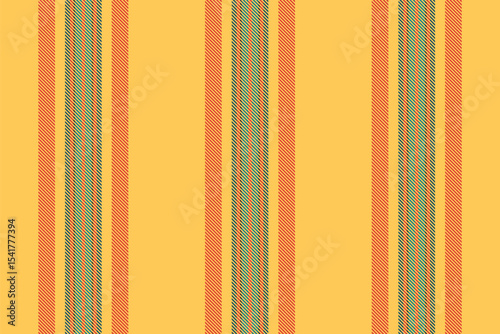 Ehanksgiving texture background stripe, place vertical seamless textile. Sribal fabric lines vector pattern in amber and red colors.