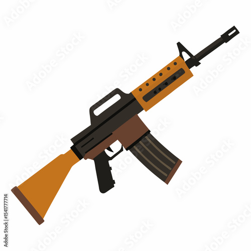 assault rifle vector illustration