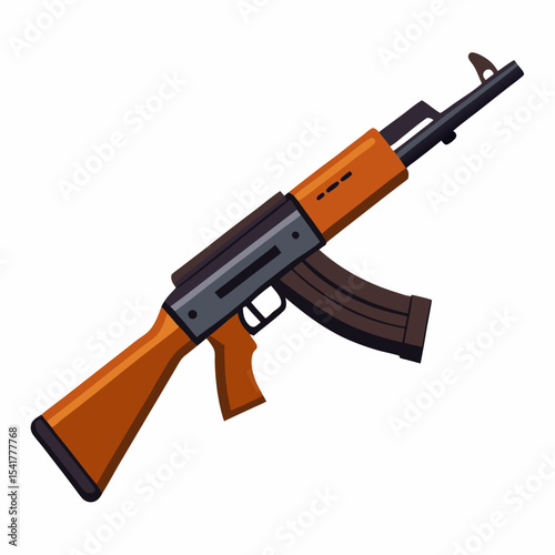 assault rifle vector illustration